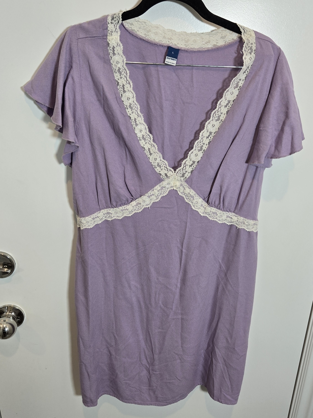 Old Navy Lavender Lace-Trim Dress